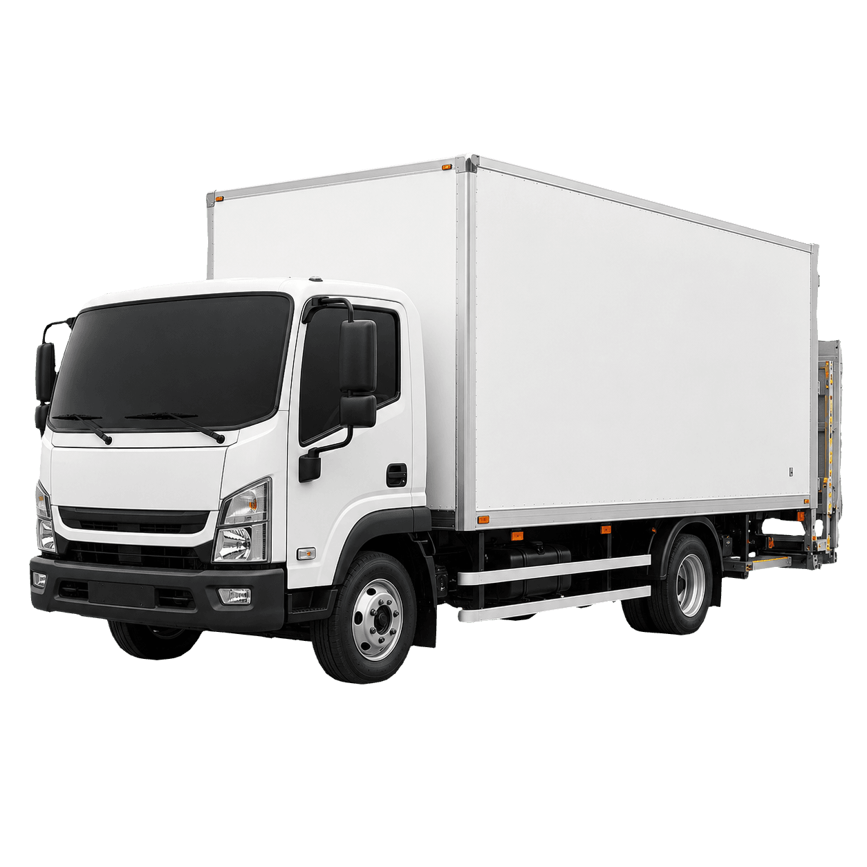 7.5 tonne box truck with tail lift for hire in Carlisle